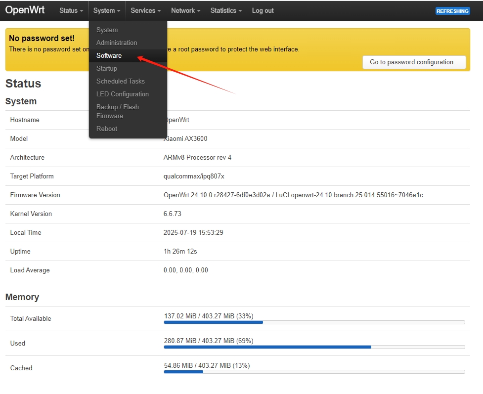 最新OpenWRT-nss稳定版固件 路由器型号：AX3600 及 TTL救砖_小米ax3600刷openwrt