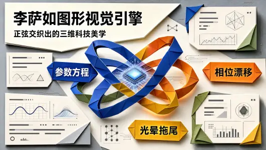 李萨如图形 Lissajous Curve 在前端动态背景中的数学推导与 Canvas 绘制封面图