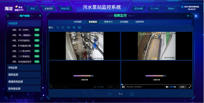 污水泵监控界面