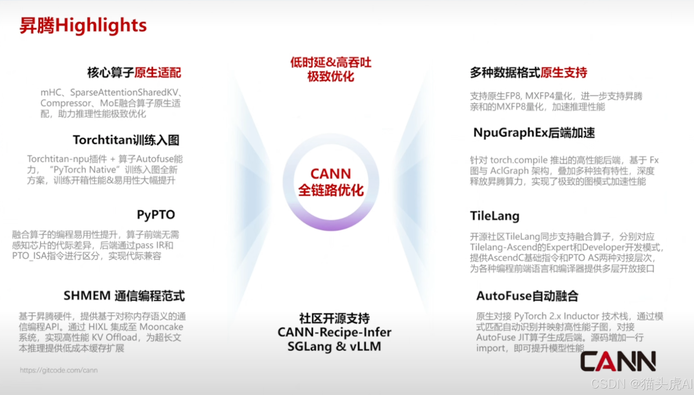 CANN全链路优化支持V4