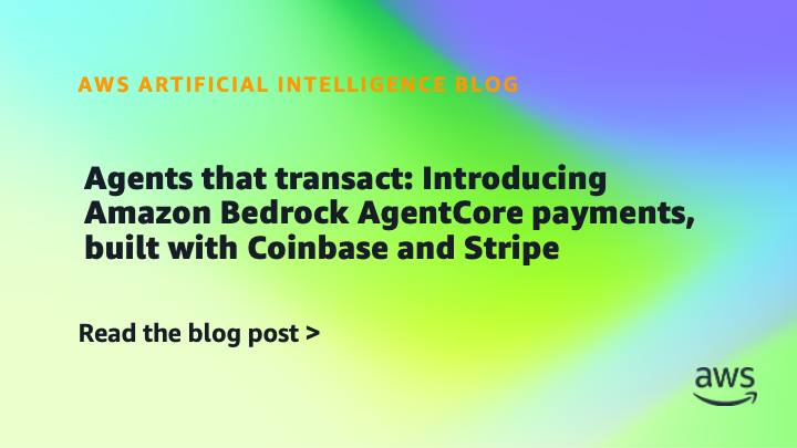 AWS AgentCore Payments 官方发布图