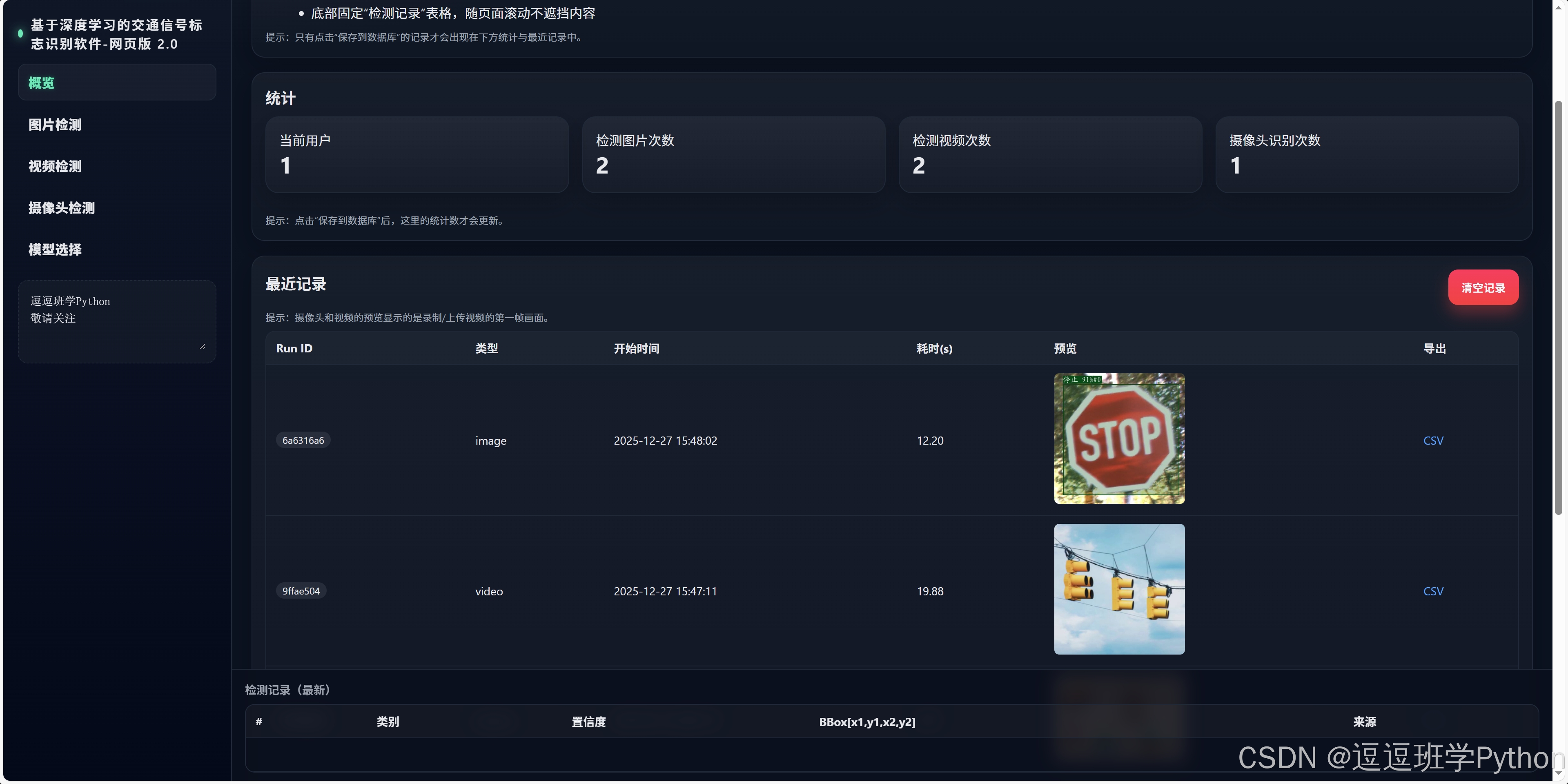 最新YOLO实现的交通信号标志识别实时检测平台（Flask+SocketIO+HTML_CSS_JS） - 逗逗班学Python - 博客园