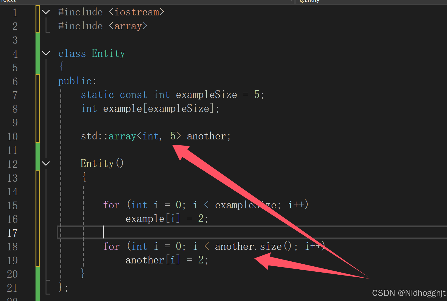 C++数组_c++利用指针把数组a中所有等于b的元素修改-CSDN博客