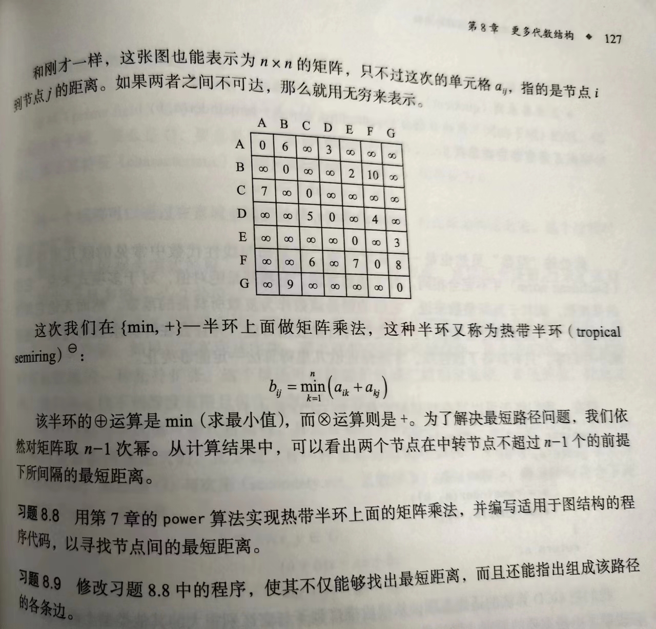 半环矩阵乘法
