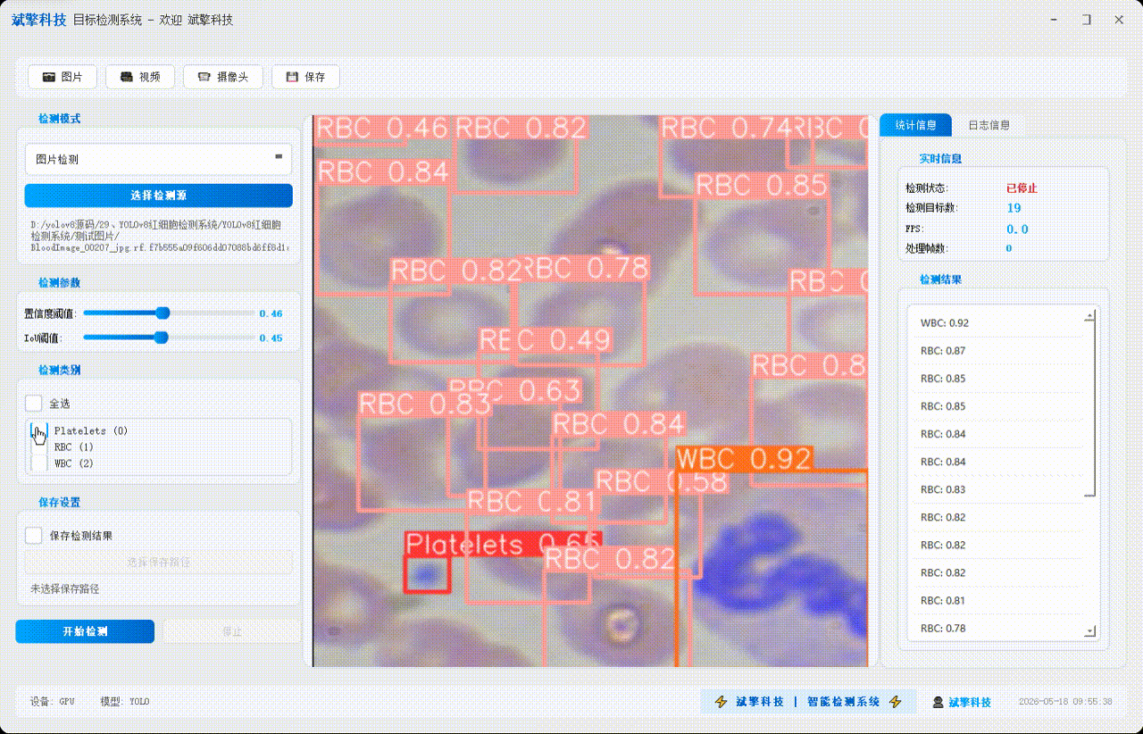 YOLOv8红细胞识别检测系统(项目源码+YOLO数据集+模型权重+UI界面+python+深度学习+环境配置)-CSDN博客