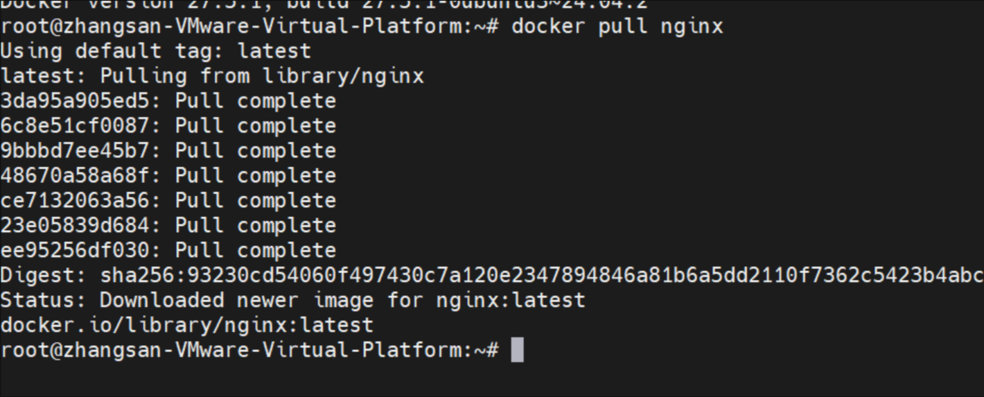 Docker的搭建与简单使用