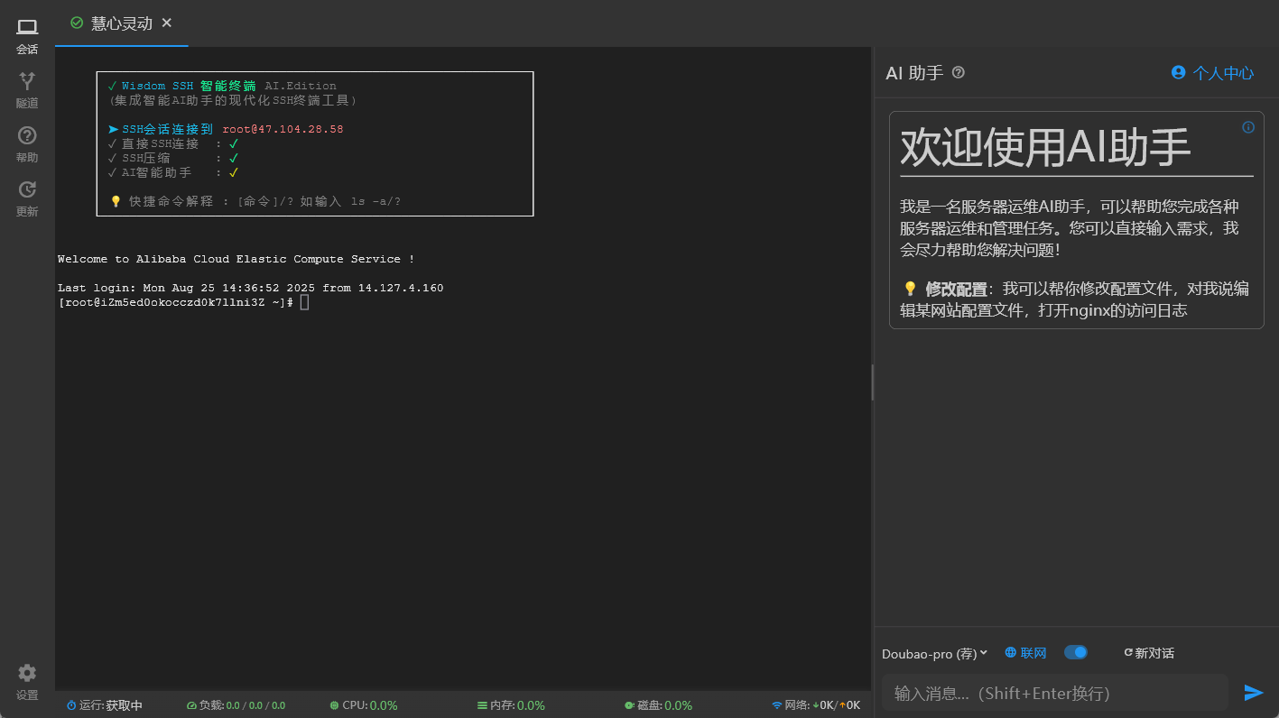 Wisdom SSH 软件界面