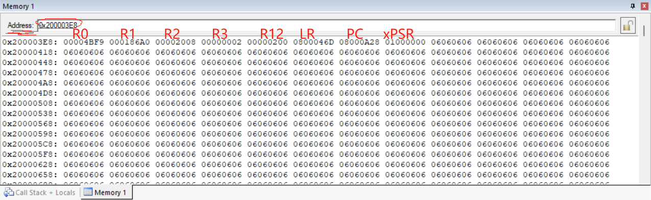 STM32进入HardFault_Handler时，如何找到问题所在？_stm32进入hardfaulthandler