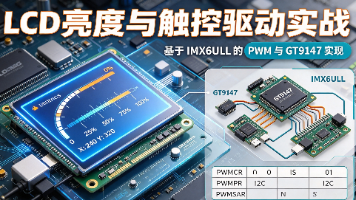 【ARM 裸机开发 (IMX6ULL-mini)】PWM 背光调节与 GT9147 多点触摸驱动封面图
