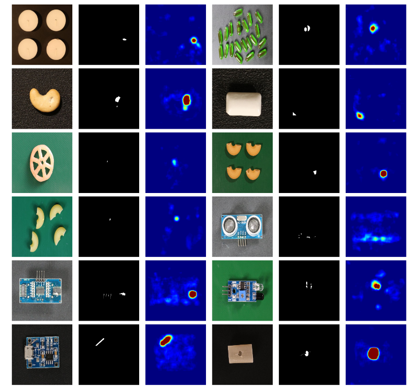 EfficientAD在VisA上的可视化结果
