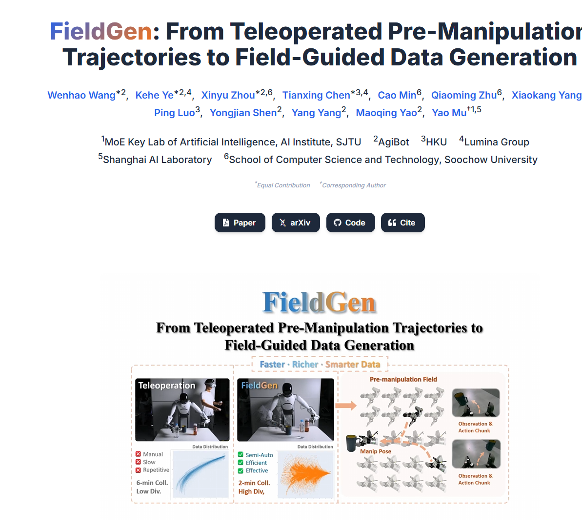 【VLA半自动化数采】FieldGen: From Teleoperated Pre-Manipulation Trajectories ...