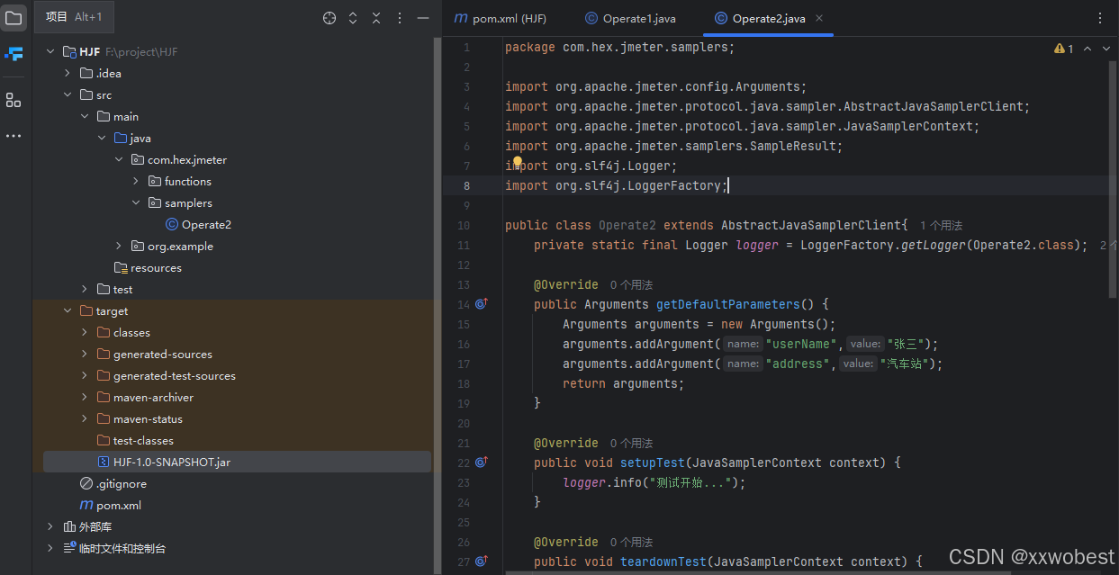 Jmeter二次开发(二)自定义java取样器_abstractjavasamplerclient-CSDN博客
