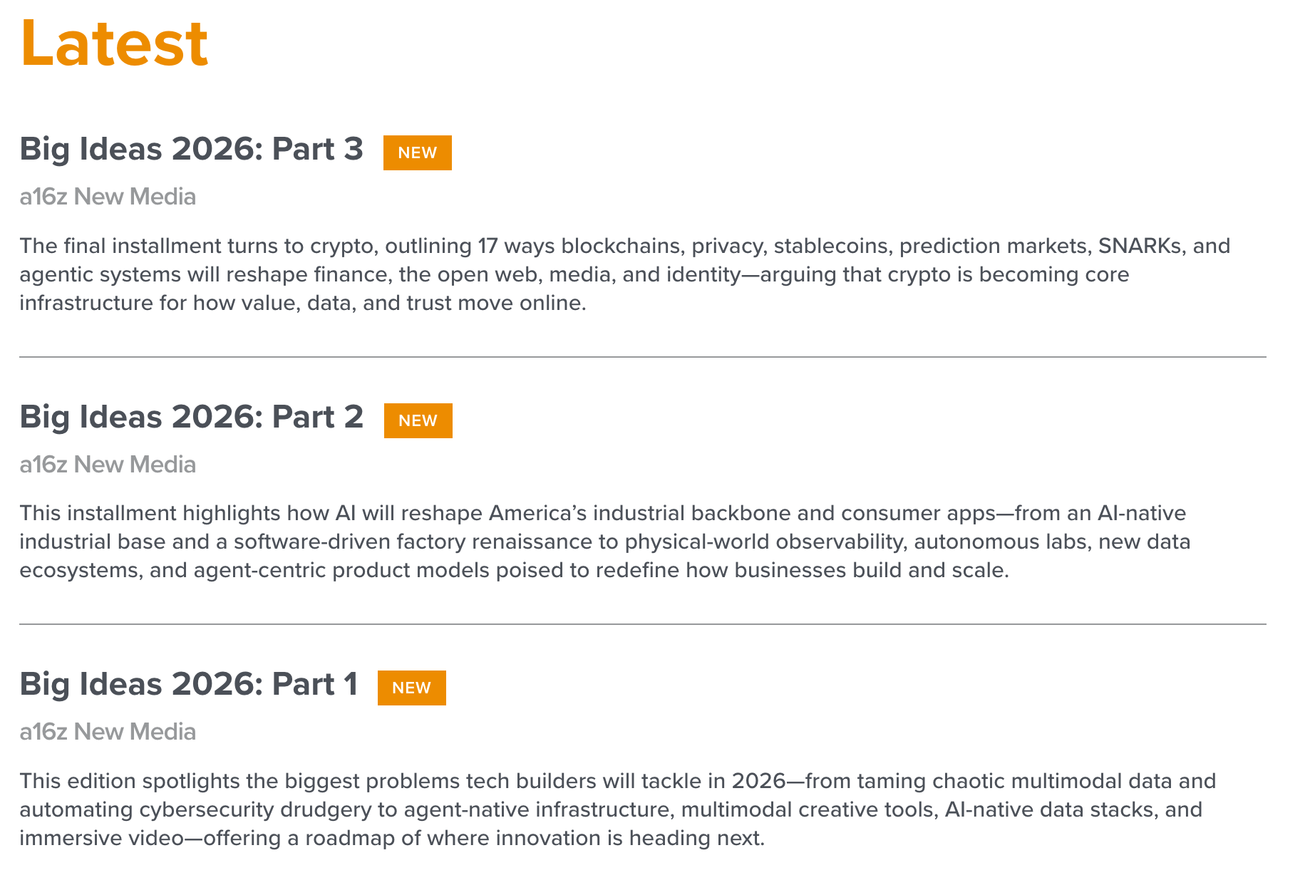 A16Z — Big Ideas 2026: Part 2 翻译版-CSDN博客