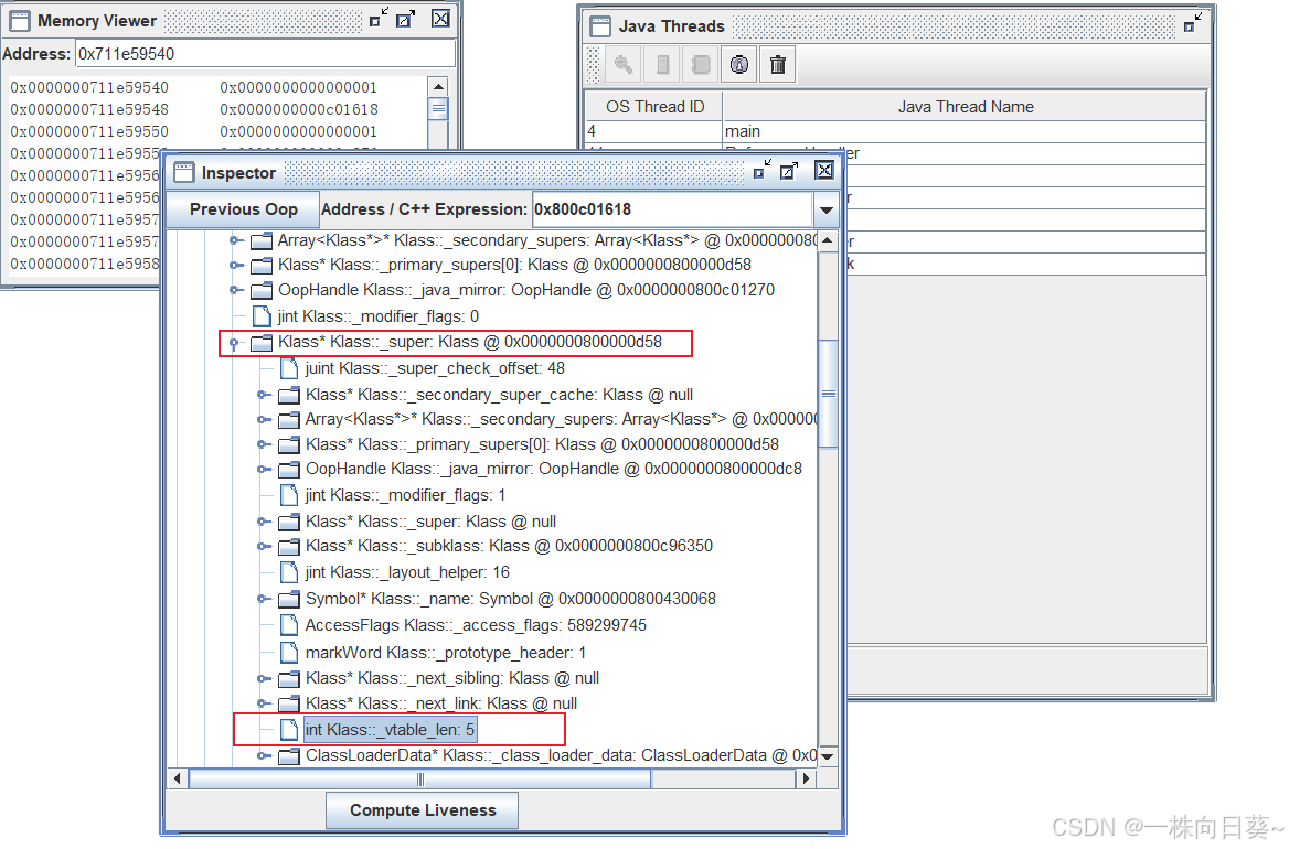 中虚方法表长度为5