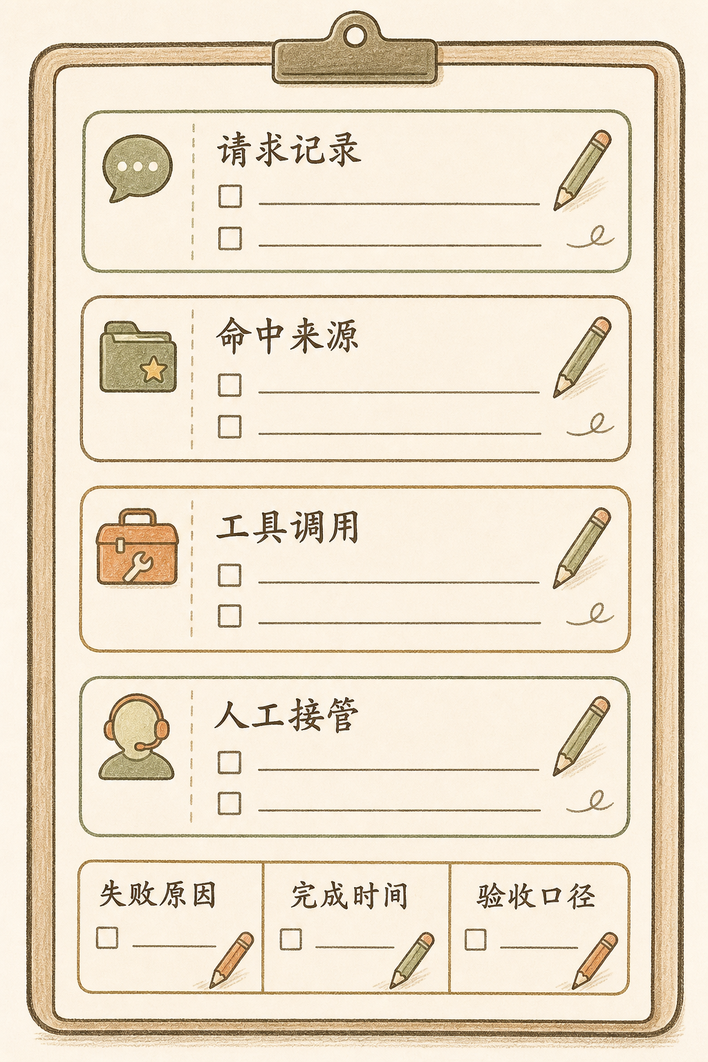 排查要落到字段。