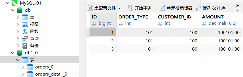 MyCAT的五台主从配置与哈希分片