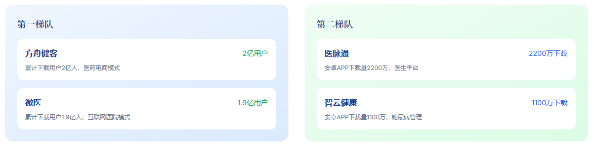 市场参与者梯队