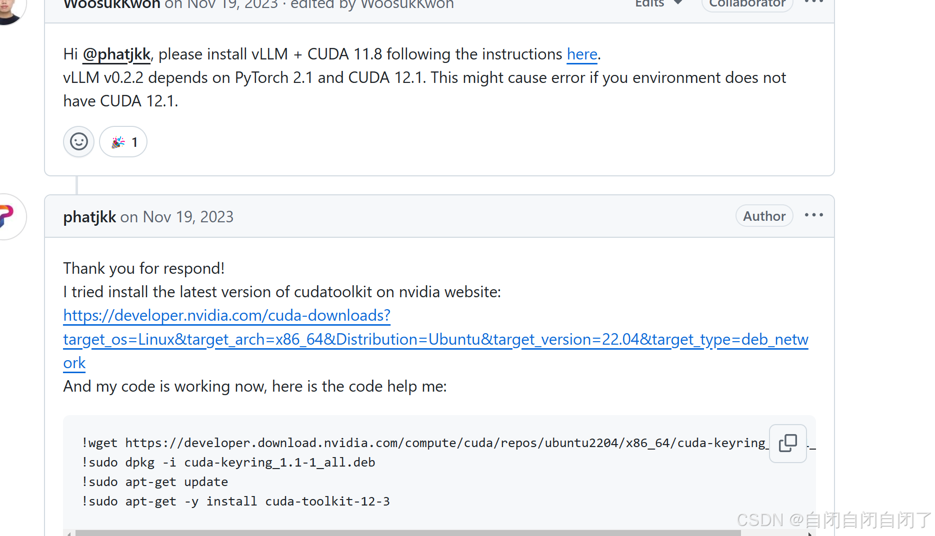 网上说是cuda版本问题，因此打算升为12.4