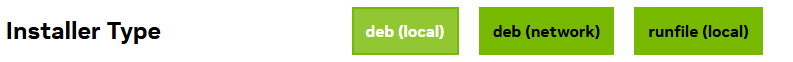 CUDA Install Type