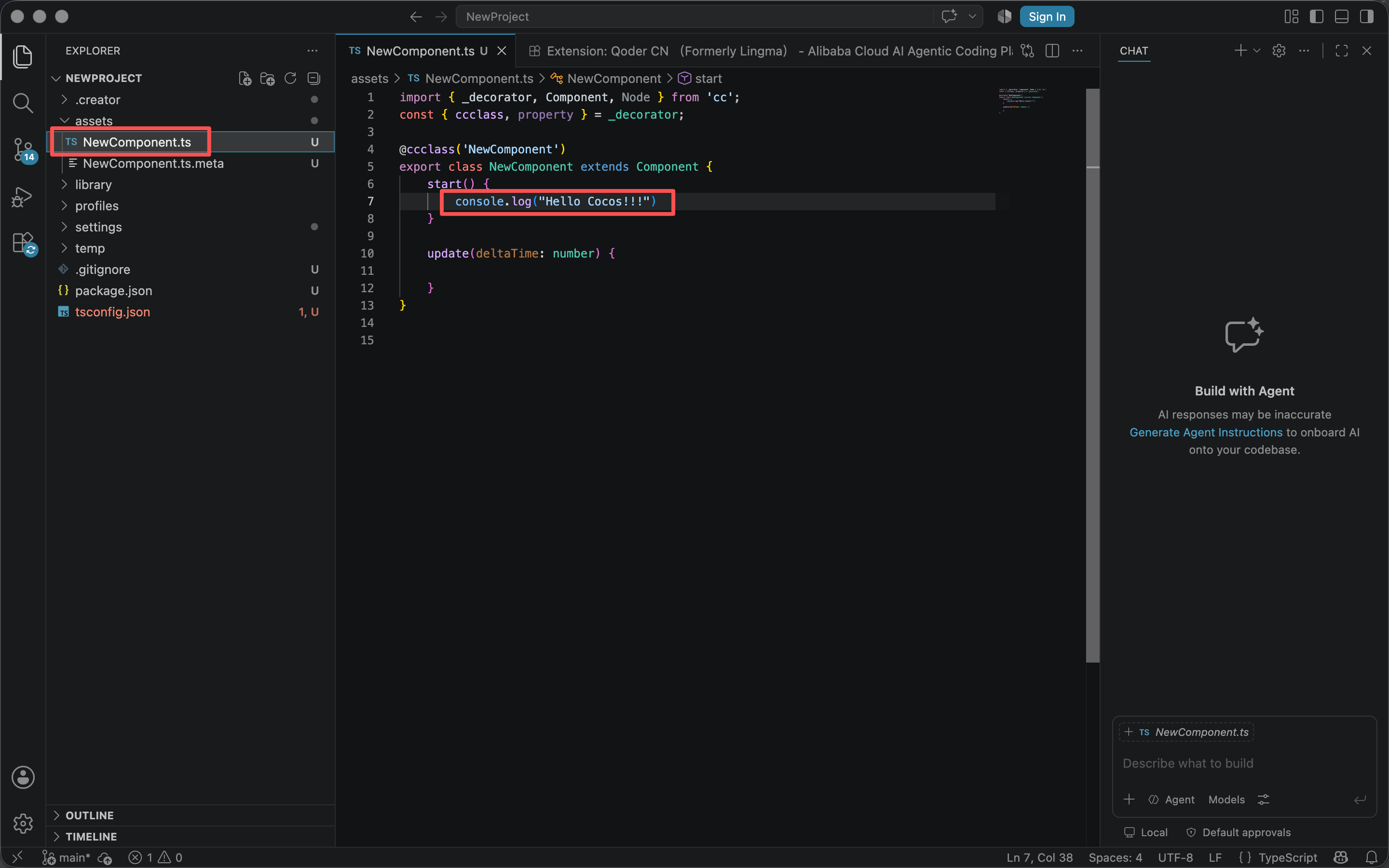 在 VS Code 中编辑 Cocos Creator 脚本