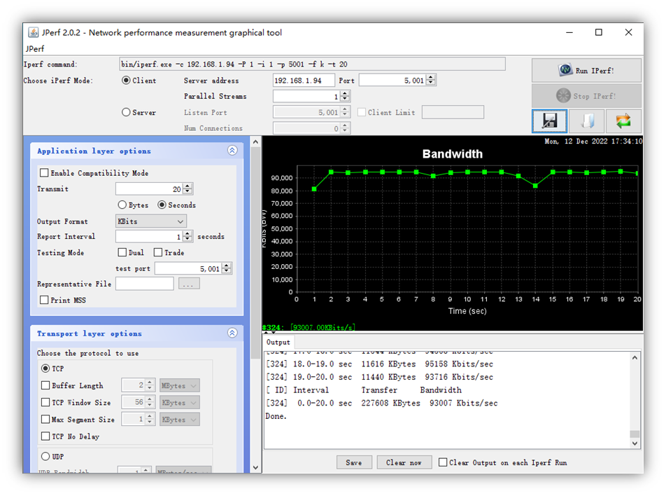 Jperf LWIP之Jperf网络工具测试-CSDN博客
