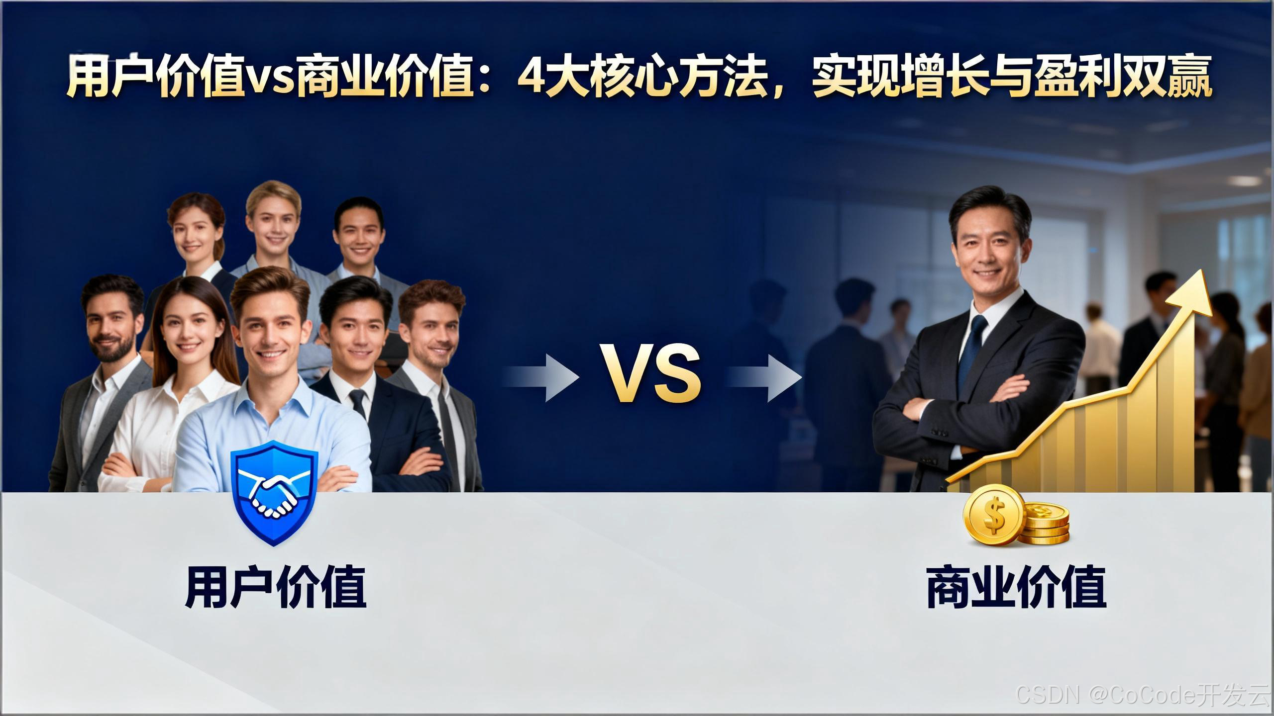 用户价值 vs 商业价值：4大核心方法，实现增长与盈利双赢。