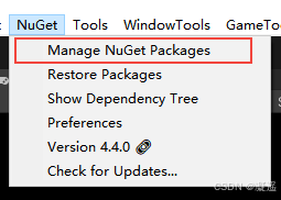 Manage NuGet Packages