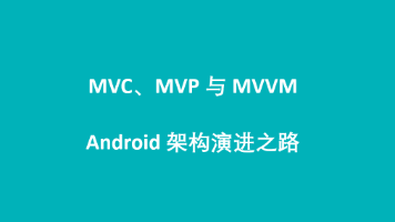 MVC、MVP 与 MVVM:Android 架构演进之路封面图