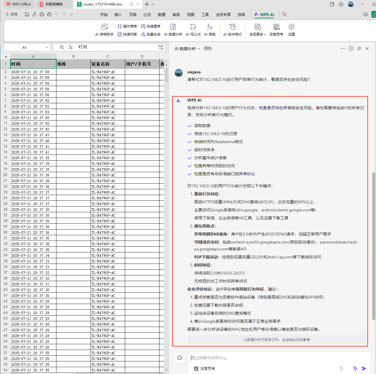 WPSAI分析报告