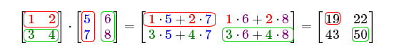 2×2矩阵相乘