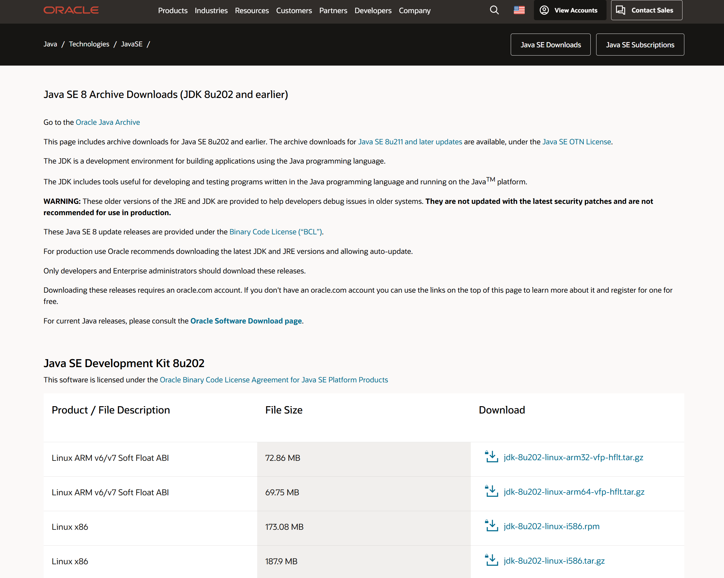 ORACLE JAVA8 最后免费商用版下载链接_oracle java 8+-CSDN博客