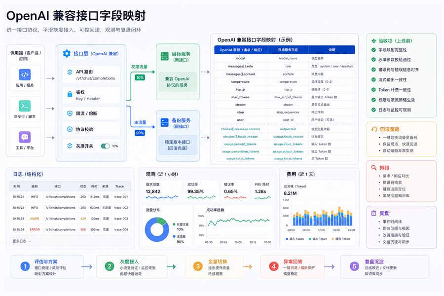 OpenAI 兼容接口字段映射