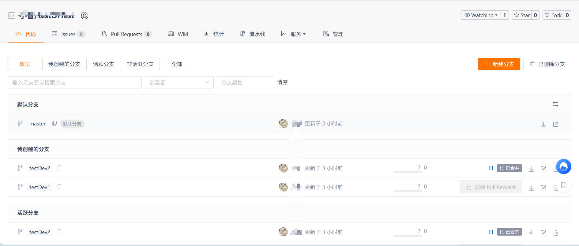 一文读懂Gitee 拉取、上传、分支创建、合并_gitee创建分支