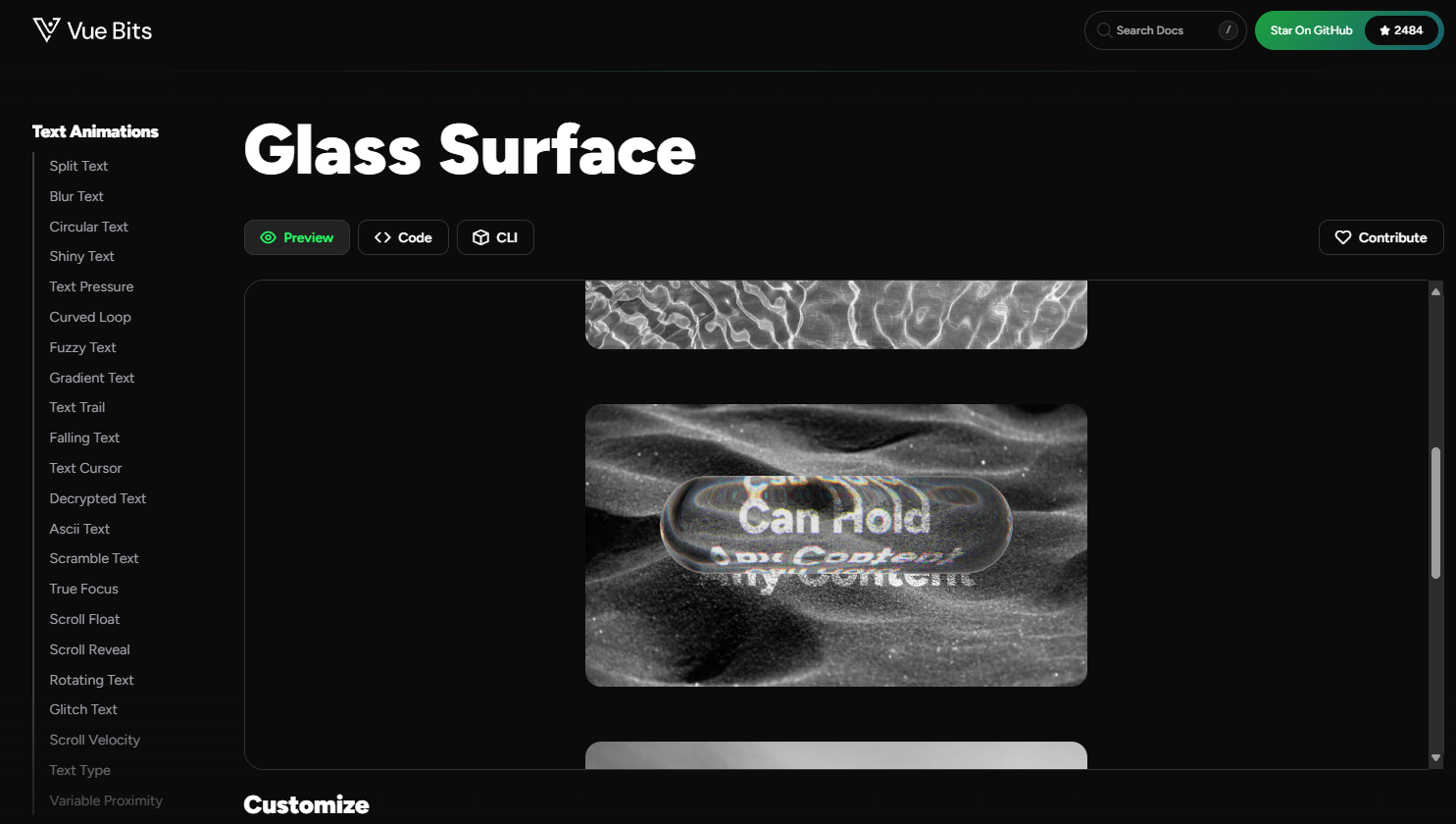 Vue 液态玻璃示意