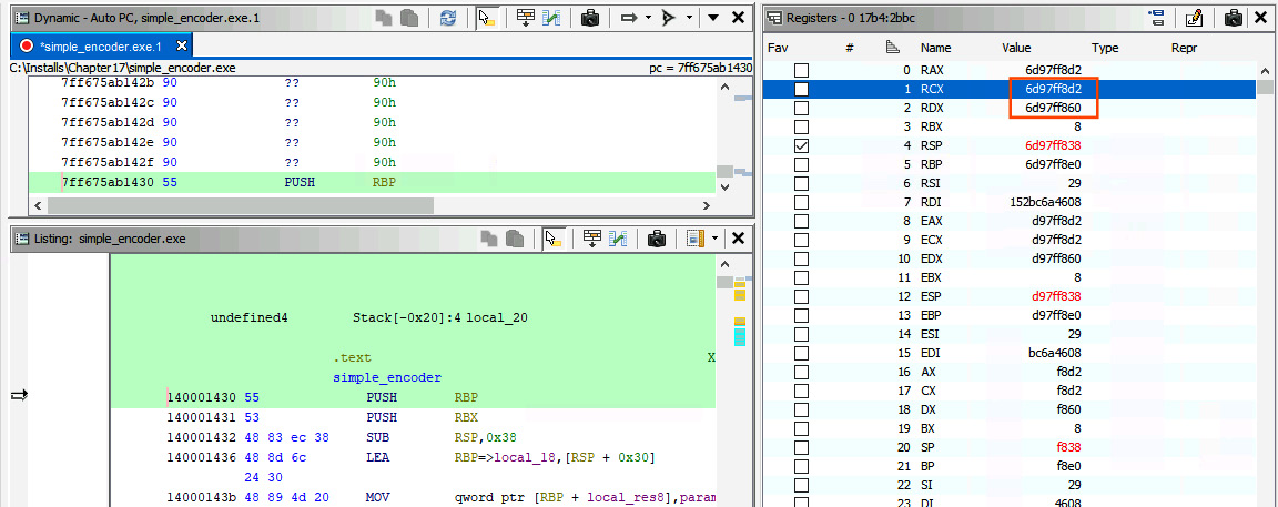 DR拍片机器怎么调Ghidra 软件逆向工程入门 第 16 章 调试_https://www.jmylbn.com_新闻资讯_第43张