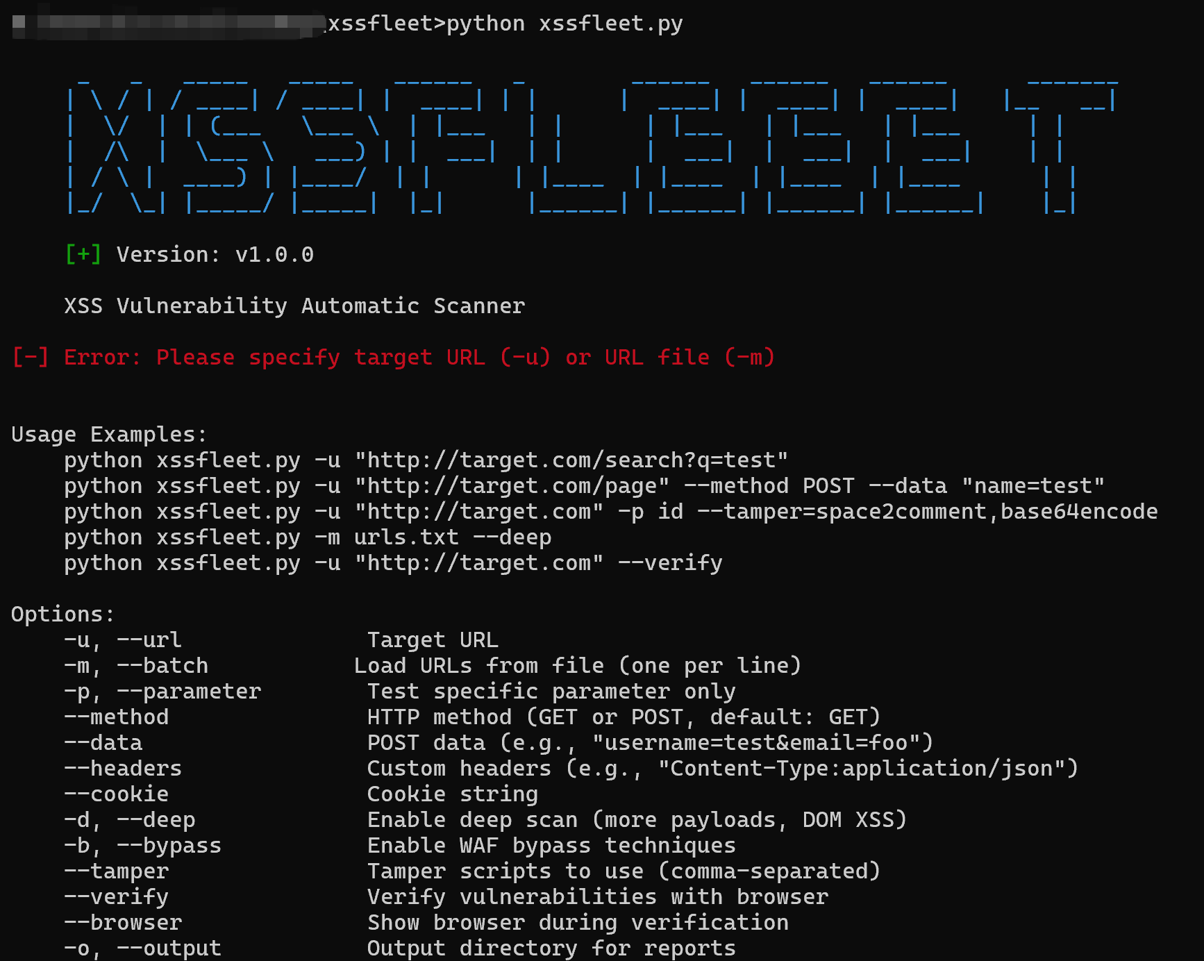 XssFleet tool preview