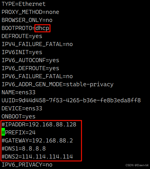 Linux 客户端设置为自动获取 IP