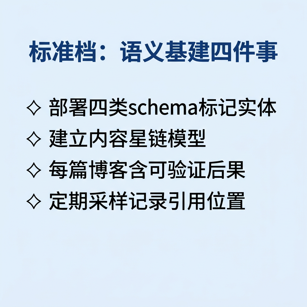 标准档:语义基建四件事