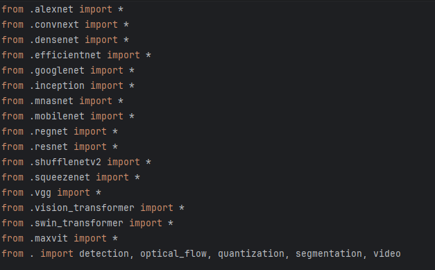 models里面保存的网络