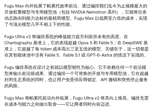 Sakana AI 发布 Fugu Max:以编排模型池换韧性