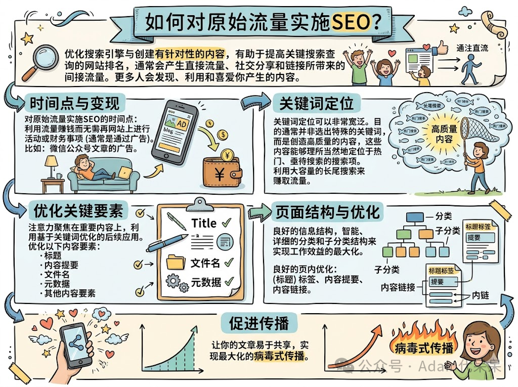 如何对原始流量实施SEO？
