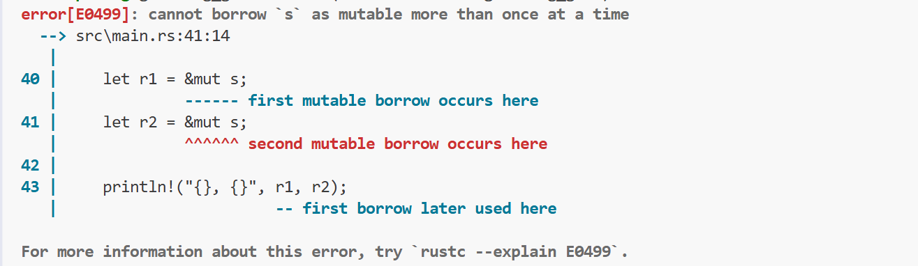Error when creating multiple mutable references to a specific variable