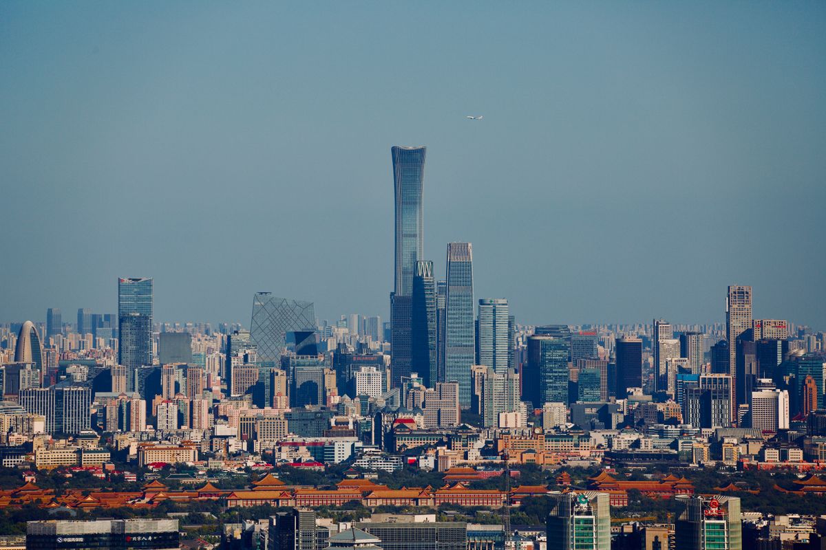 图:成交变化最终沉淀为城市天际线的生长图为北京城市景观示意图