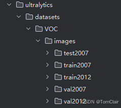 模型需要数据的目录