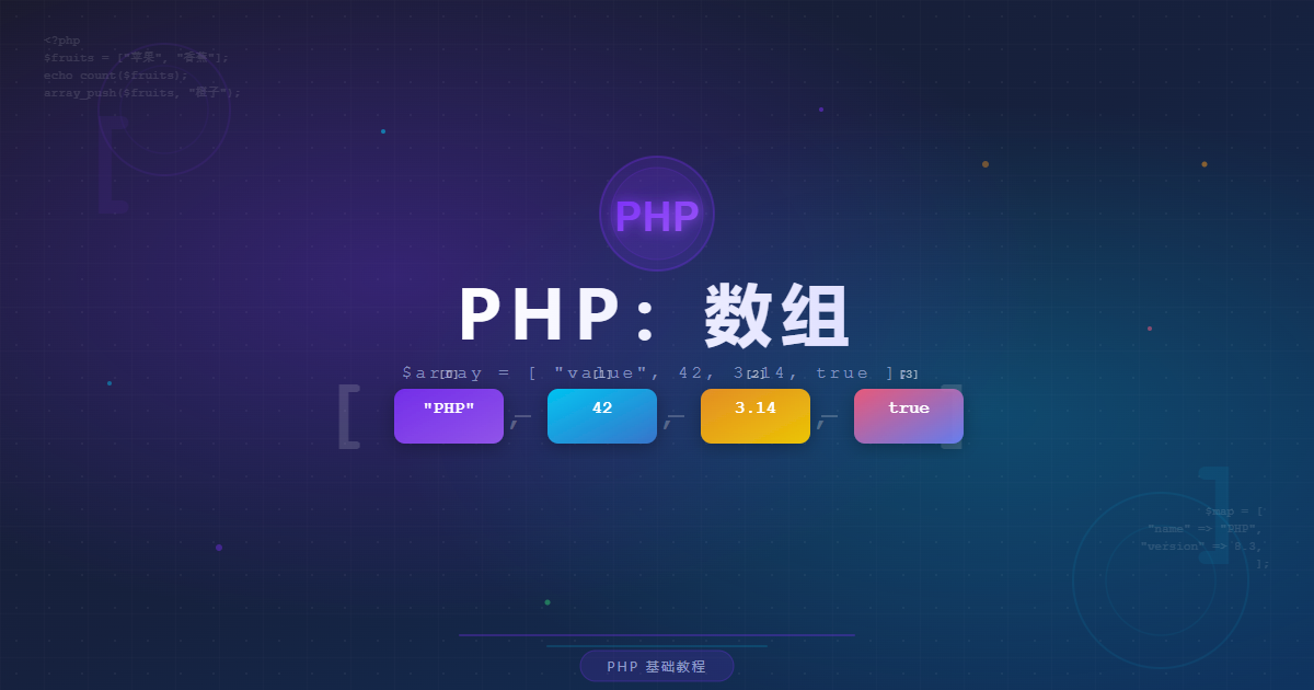 PHP：数组