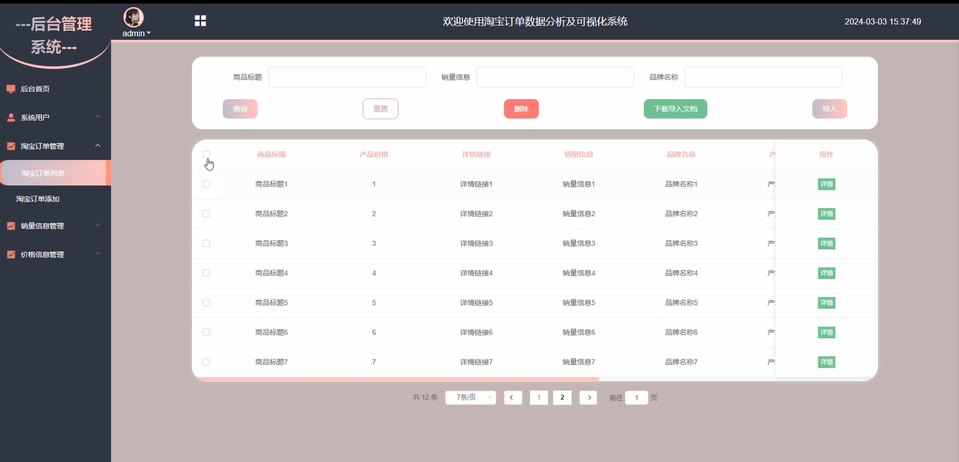 可白嫖源码---hive淘宝订单数据分析及可视化系统 （案例分析）-附源码
