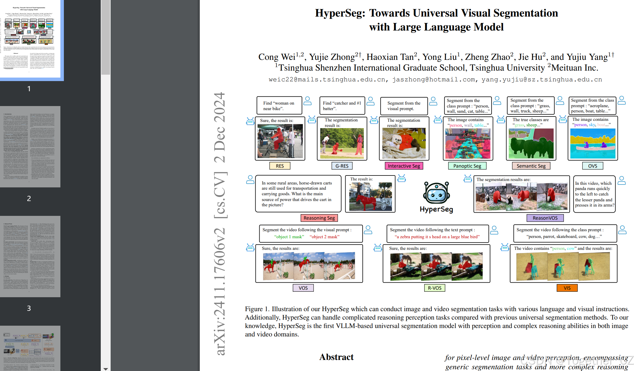 HyperSeg: Towards Universal Visual Segmentationwith Large Language ...