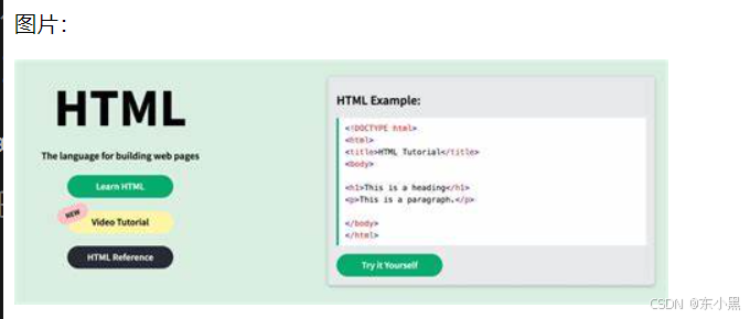 HTML基础_html中的双标记-CSDN博客