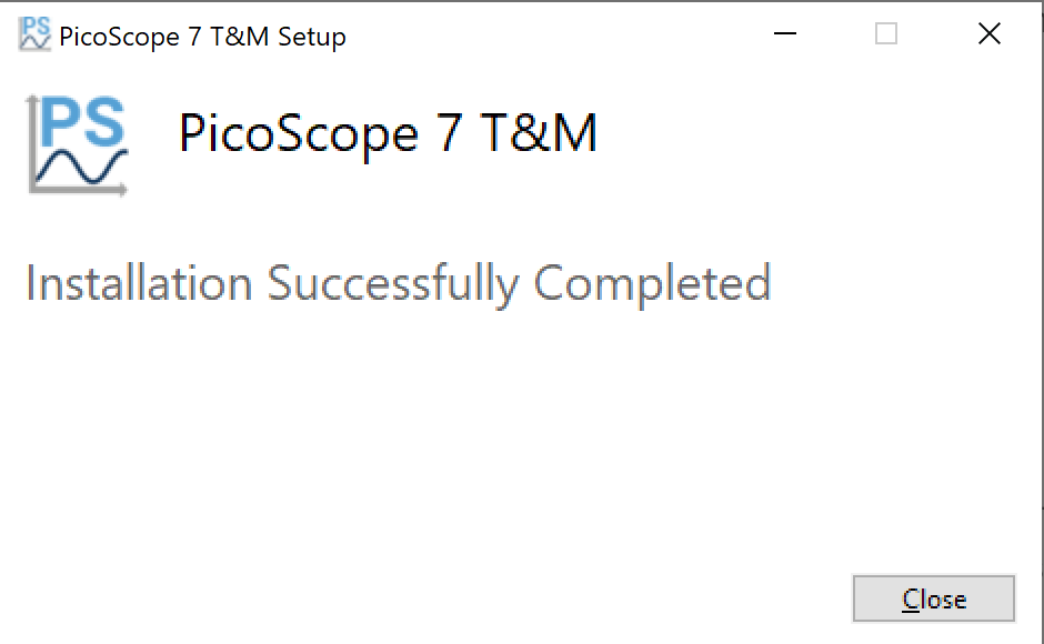 install PicoScope 7 T&M