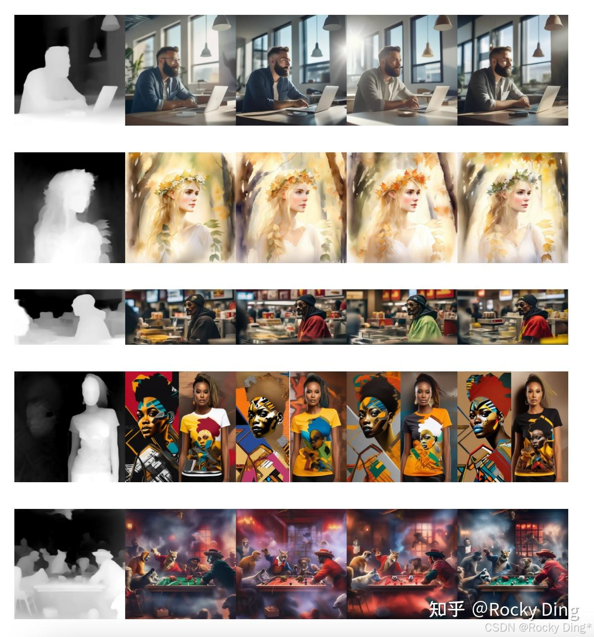 SDXL ControlNet Union模型的Depth控制生成效果